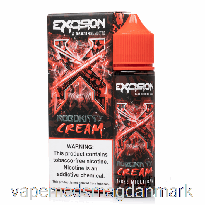 Vape Væske Robokitty Creme - Excision - Alt Nul - 60ml 0mg